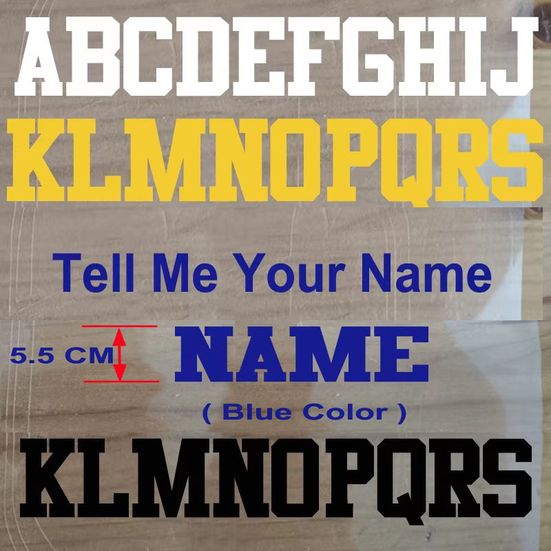 5.5CM Letter Stickers Custom B - Table Tennis Name review and price