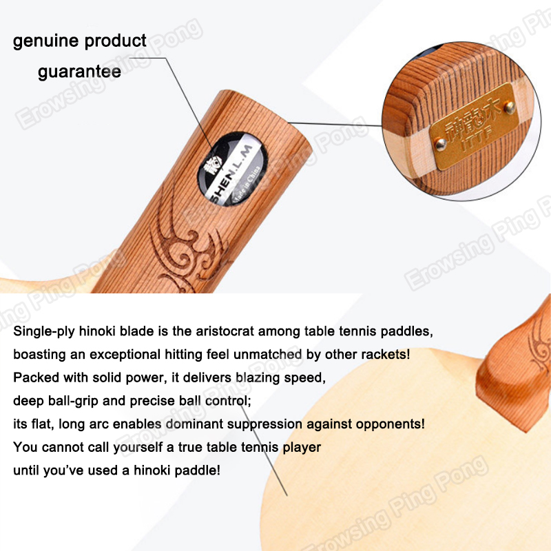1-Ply Hinoki Table Tennis Blad - Table Tennis Racket review and price