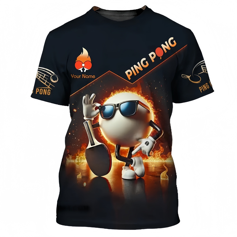 Table Tennis Pattern T Shirt F - Table Tennis Name review and price