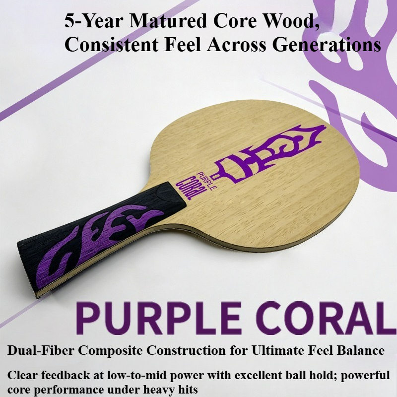 Meteor Purple Coral Table Tenn - Table Tennis Racket review and price