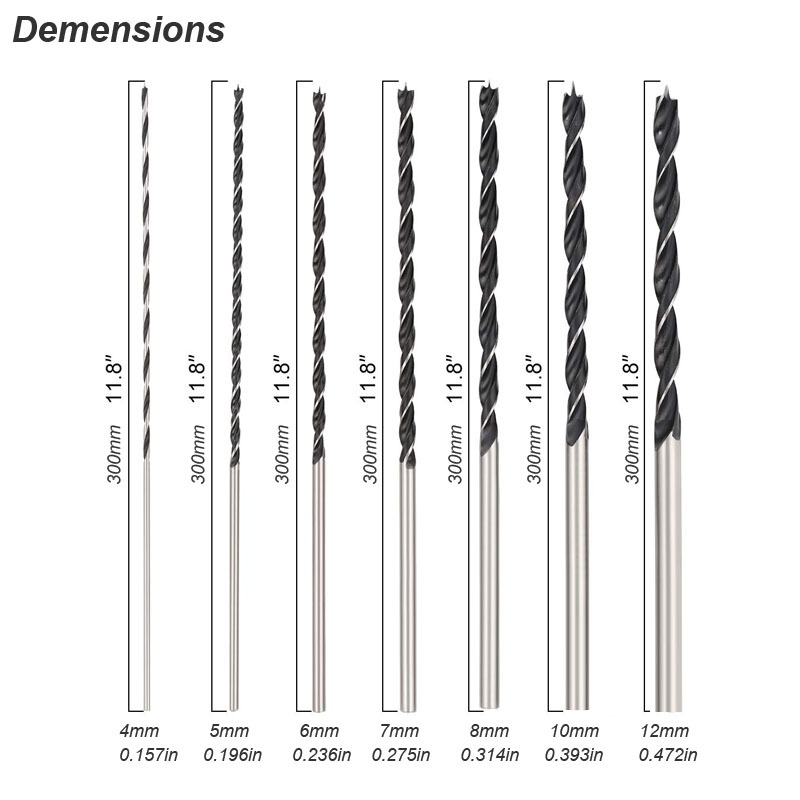 Brad Point Drill Bit Set Extra - Table Tennis Zone review and price
