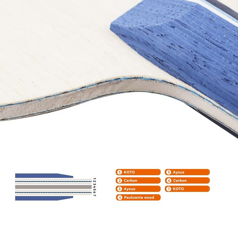 1PCS Blue Carbon Fiber Table T - Table Tennis Racket review and price